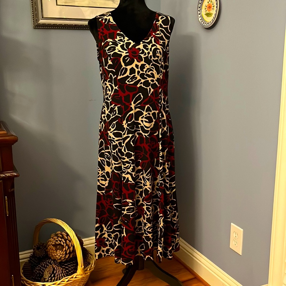Aline Abstract Floral Dress